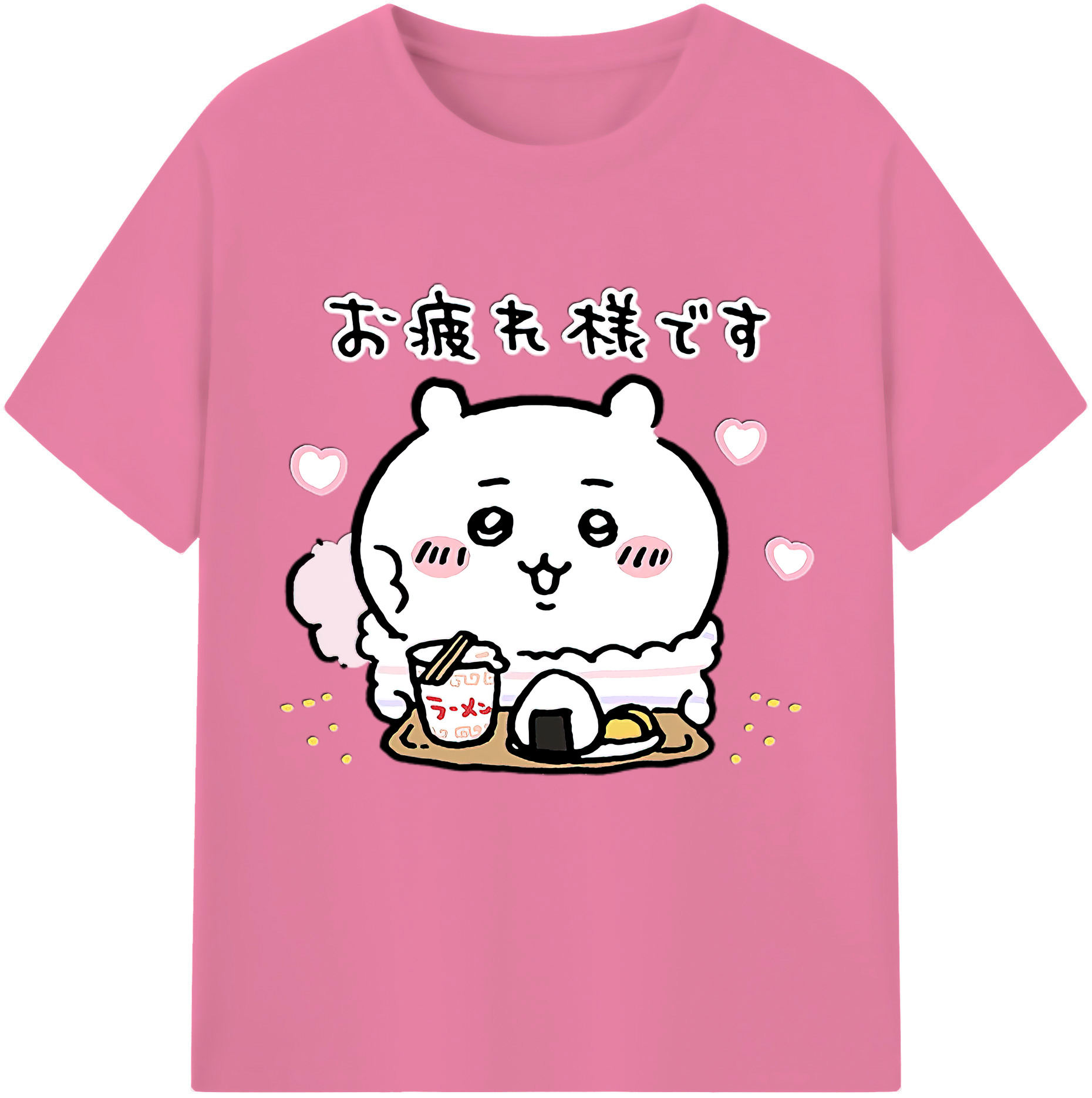（画像用） ちいかわ ちいかわ Chii-kawa chiikawa 綿100％半袖Tシャツ（フロントプリント）